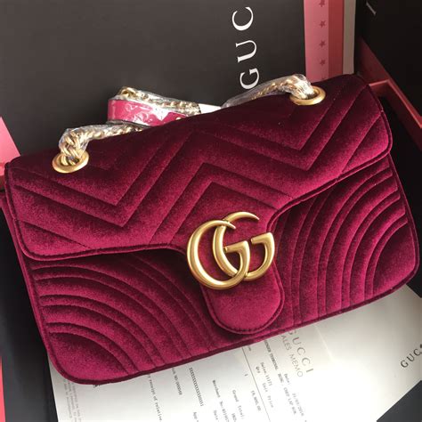 red gucci marmont bag velvet|gucci marmont bag price.